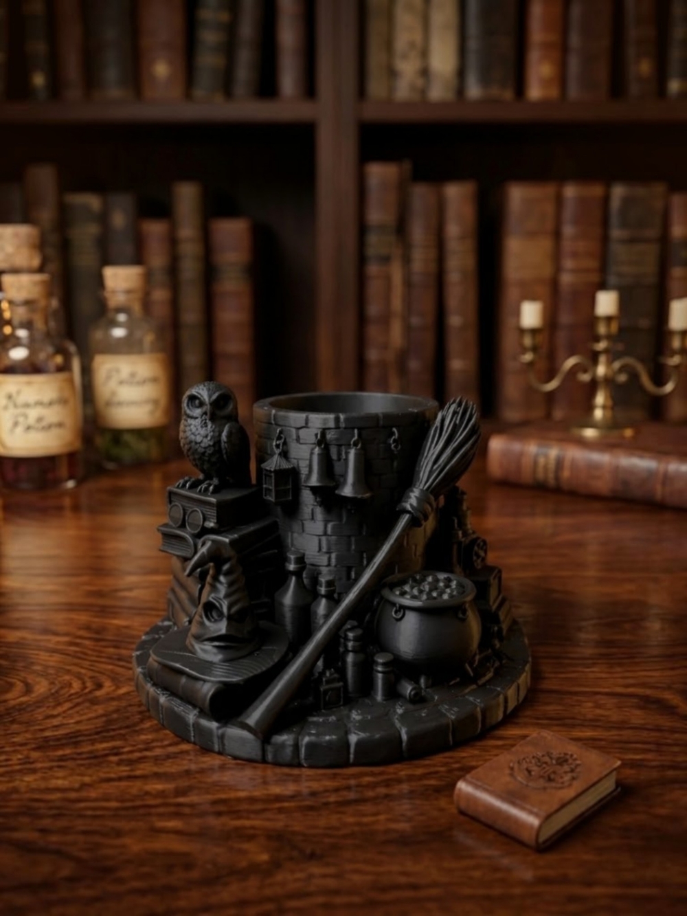 Wizardry Desk Organizer with Owl & Cauldron - Picture 5 of 5
